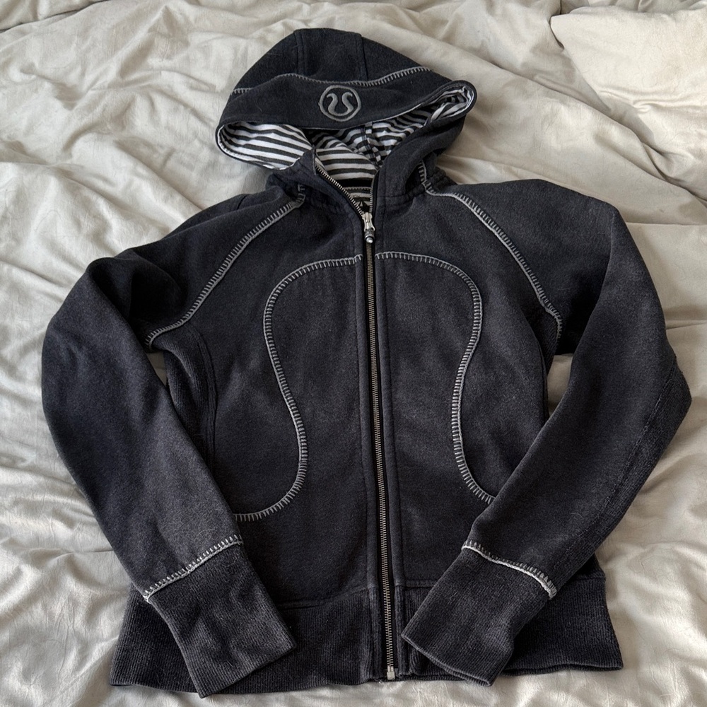 Special Edition Lululemon Dark Gray Zip-Up Hoodie